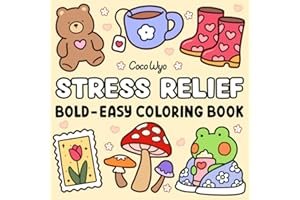 Stress Relief: Coloring Book for Adults and Kids by Coco Wyo